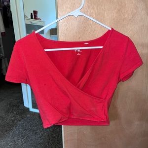 PacSun Red Crop Top